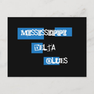 Mississippi Delta Blues vycard Vykort