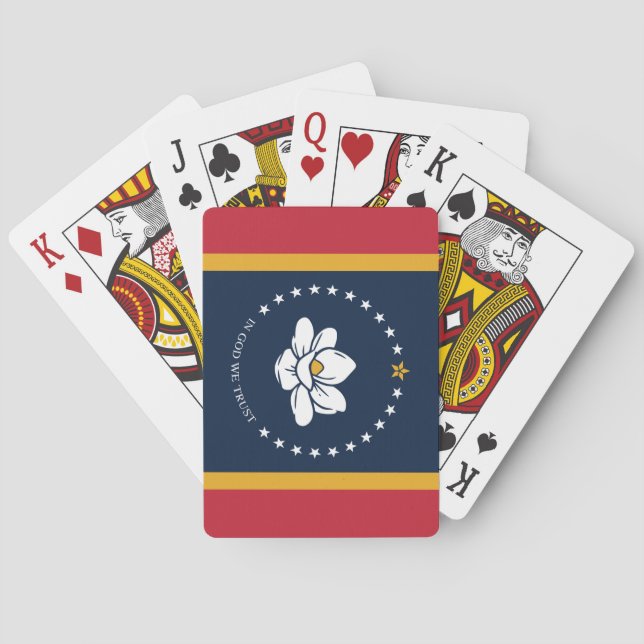 Mississippi Flagga 2020 Casinokort (Baksidan)