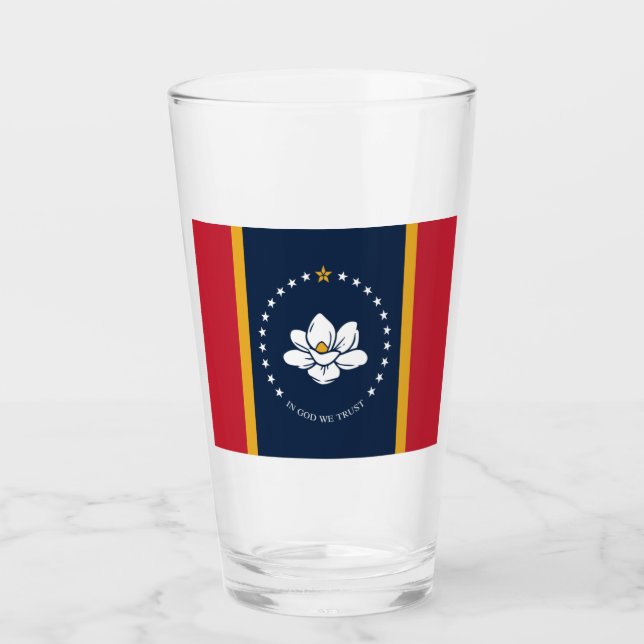 Mississippi flagga glaskopp (Framsida)