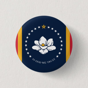 Mississippi Flagga Knapp