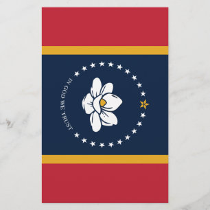 Mississippi Flagga - New Magnolia Flagga Flygblad