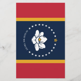 Mississippi Flagga - New Magnolia Flagga Flygblad