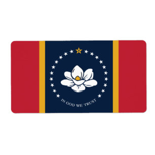 Mississippi Flagga - New Magnolia Flagga Fraktsedel