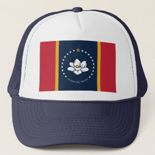 Mississippi Flagga - New Magnolia Flagga Keps