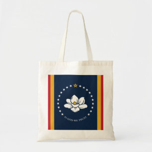 Mississippi Flagga - New Magnolia Flagga Tygkasse