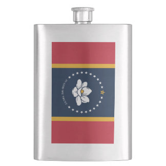 Mississippi Flagga - Ny Magnoliaflagga Fickplunta