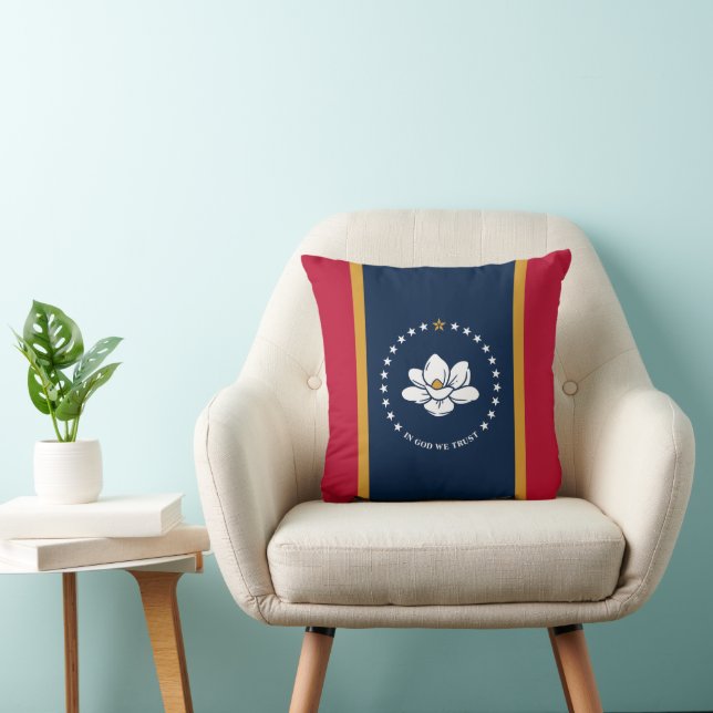 Mississippi Flagga på MoJo Kudd Kudde (Stol)