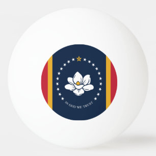 Mississippi flagga ping pong boll