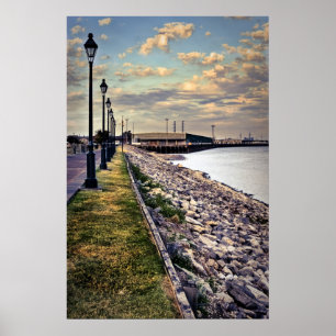 Mississippi Floden Moonpromenad Poster