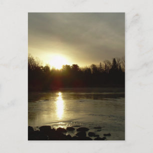 Mississippi Floden Sunrise-reflexion Vykort