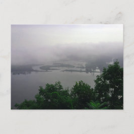 Mississippi-flodens dimma morgon vykort, pumpor vykort