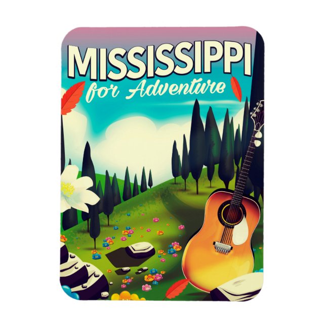 Mississippi för äventyr magnet (Vertikal)