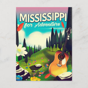 Mississippi För äventyr Vykort