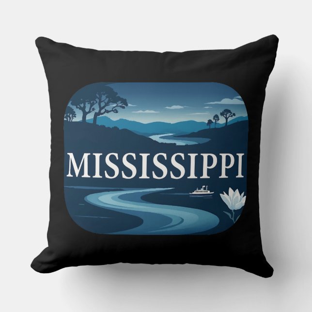 Mississippi Förenta staterna Kudde (Framsida)