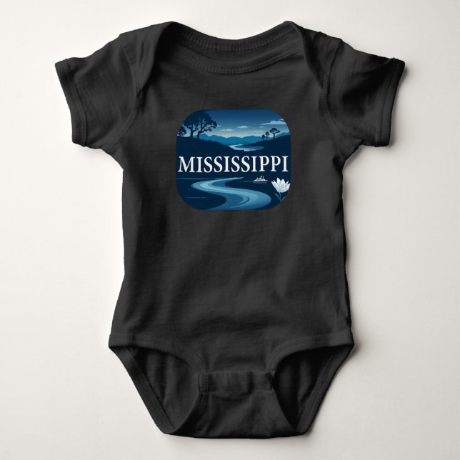 Mississippi Förenta staterna T Shirt (Framsida)