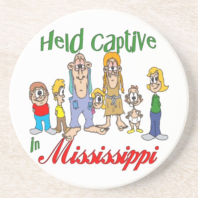 Mississippi Funny Trailer Park Sandstone Underlägg (Framsidan)