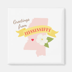 Mississippi Hälsning Magnet