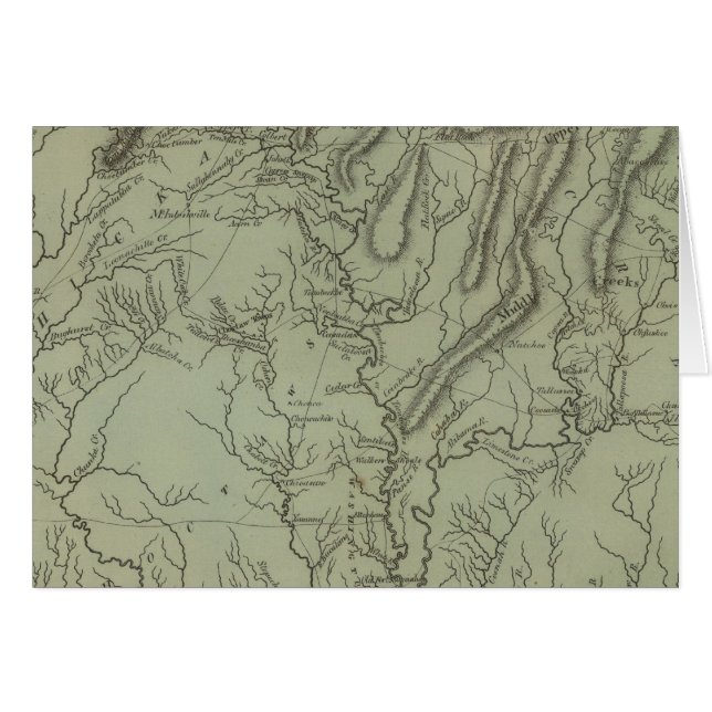 Mississippi Hälsningskort (Framsidan Horizontal)