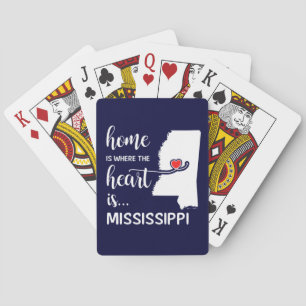 Mississippi hem är där hjärtat finns casinokort