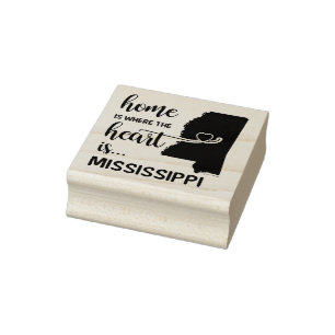 Mississippi hem är där hjärtat finns stämpel
