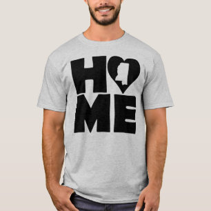 Mississippi Hem Heart State Tees T-Shirt