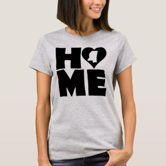 Mississippi Hem Heart State Tees T-Shirt
