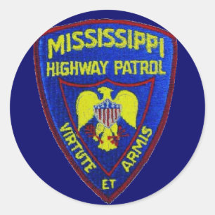 Mississippi Highway Patrol Runt Klistermärke
