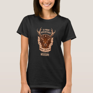Mississippi Hjort Hunting För manar T Shirt