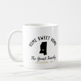 Mississippi Home Sweet Home Family Monogram Mugg