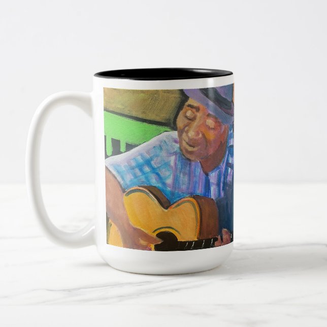 Mississippi John Hurt Coffee Mug Två-Tonad Mugg (Vänster)