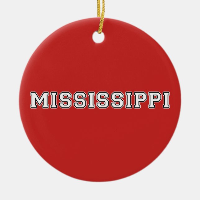 Mississippi Julgransprydnad Keramik (Framsidan)