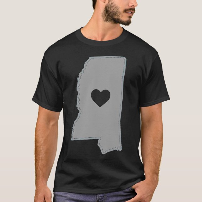 Mississippi Kärlek 2 T Shirt (Framsida)