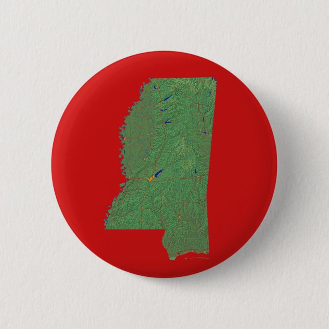 Mississippi Karta Button Knapp (Framsida)