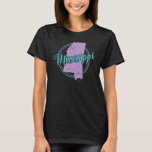 Mississippi Karta Förenta staterna T Shirt