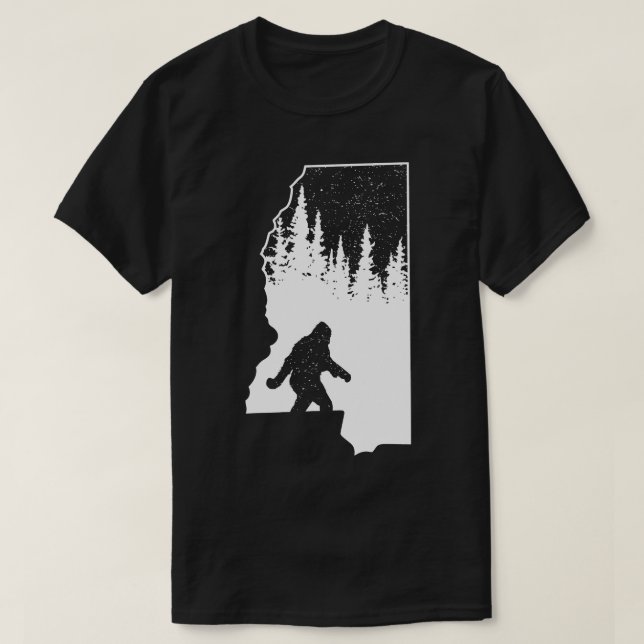 Mississippi Karta T Shirt (Design framsida)