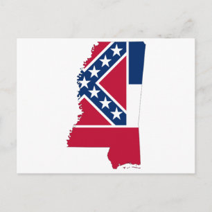 MISSISSIPPI KARTA VYKORT