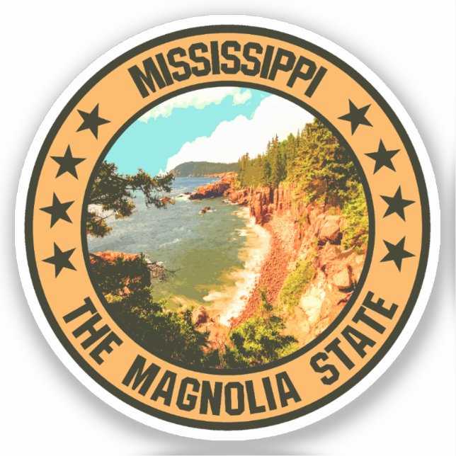 Mississippi Klistermärken (Framsida)
