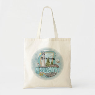 Mississippi Lighthouse-eget namn i påsen Tygkasse