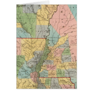 Mississippi, Louisiana, Arkansas Hälsningskort