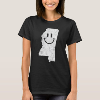 Mississippi Lycklig Ansikte T Shirt