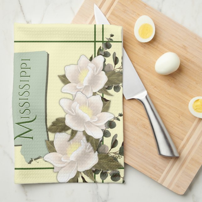 Mississippi Magnolia Kitchen Towel Kökshandduk (Vikt i Fjärdedel)
