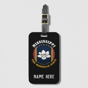 MISSISSIPPI MAGNOLIA STATLIG FLAGGA BAGAGEBRICKA