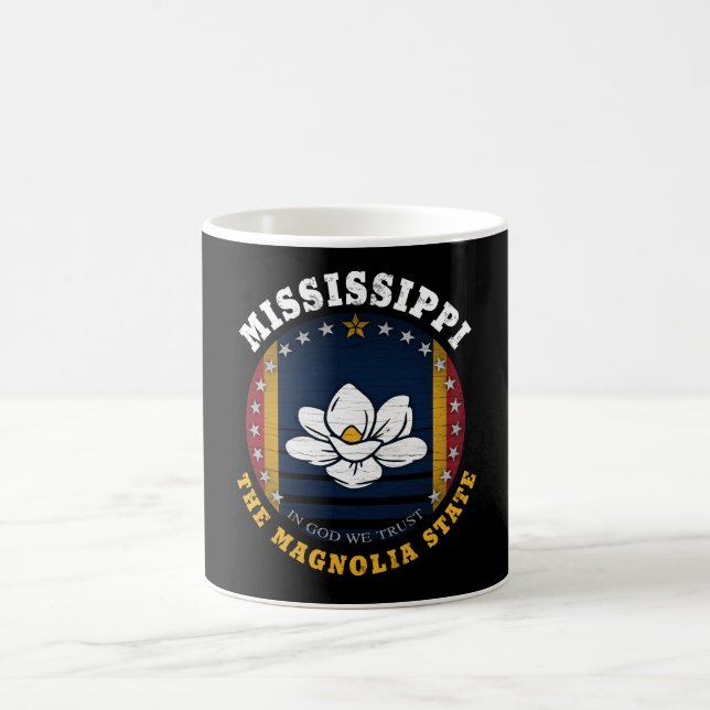 MISSISSIPPI MAGNOLIA STATLIG FLAGGA KAFFEMUGG (Center)