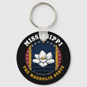 MISSISSIPPI MAGNOLIA STATLIG FLAGGA NYCKELRING