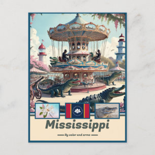 Mississippi Marvels & Motto Vykort