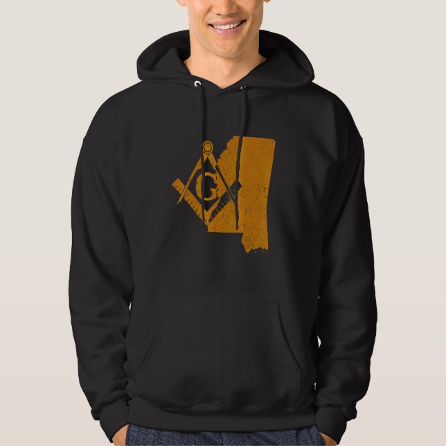 Mississippi Masons Grand Lodge Freemason Pappor Hoodie (Framsida)
