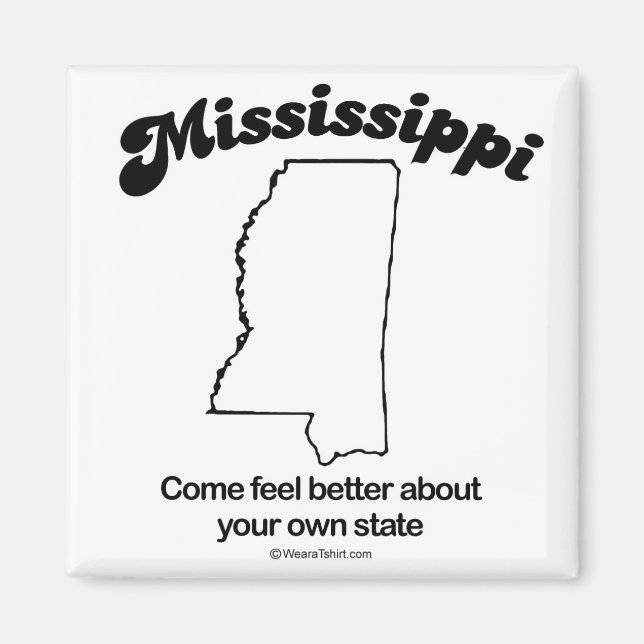 MISSISSIPPI - "MISSISSIPPI STATE MOTTO" T-shirts a Magnet (Framsidan)