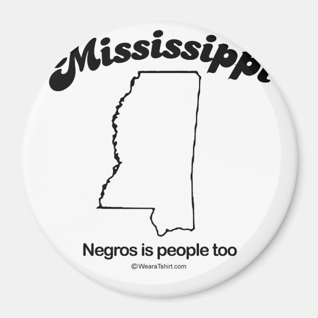 MISSISSIPPI - "MISSISSIPPI STATE MOTTO" T-shirts a Magnet (Framsidan)