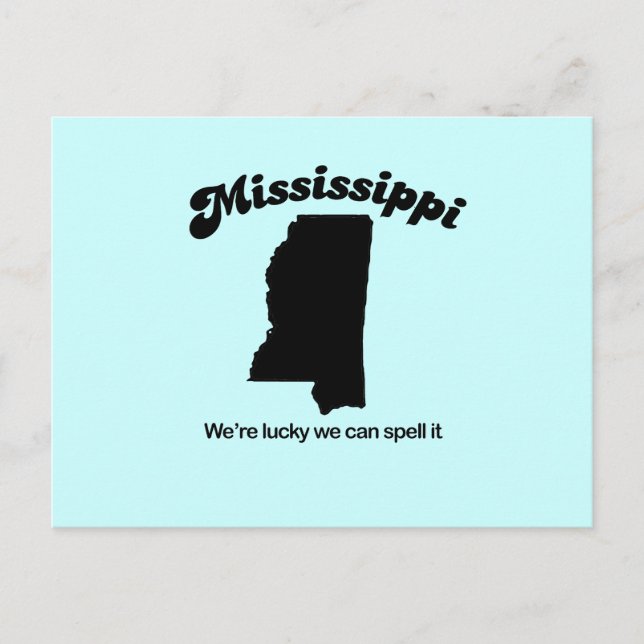 Mississippi Motto - Spell det Vykort (Framsida)
