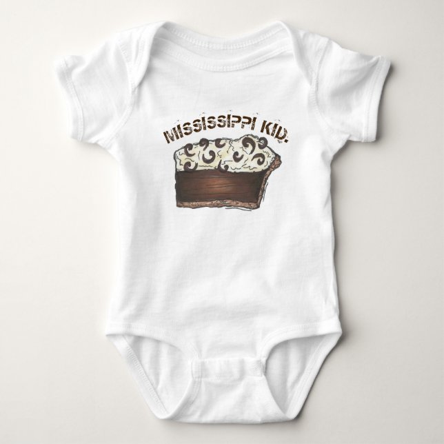 Mississippi MS Kid Chocolate Lera Paj Mudpie Slice Tröja (Framsida)